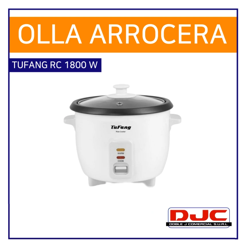 Olla Arrocera TUFANG RC 1800W de 2.2 Litros