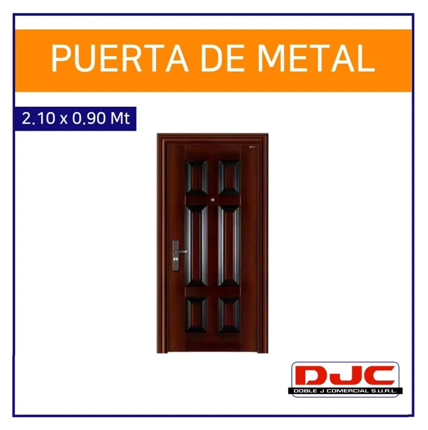 Puerta de Metal 2.10 × 0.90 (Linyi-219)